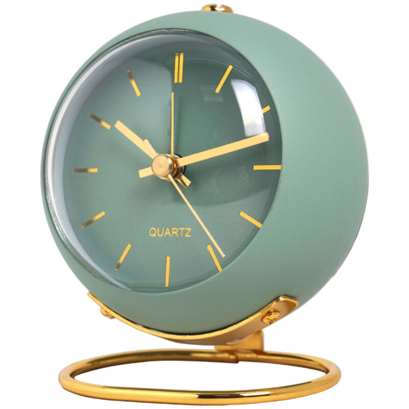 Horloge Analogique Électronique Lumineuse - Réveil Silencieux sans Tic-Tac, Lampe d'Ambiance pour Bureau et Chambre, Cadran Luminieux Nuit
