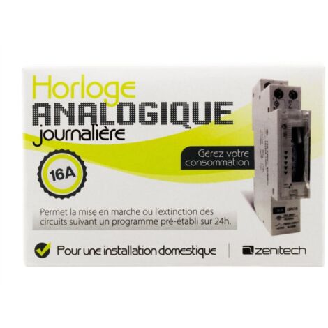 Horloge analogique journaliere