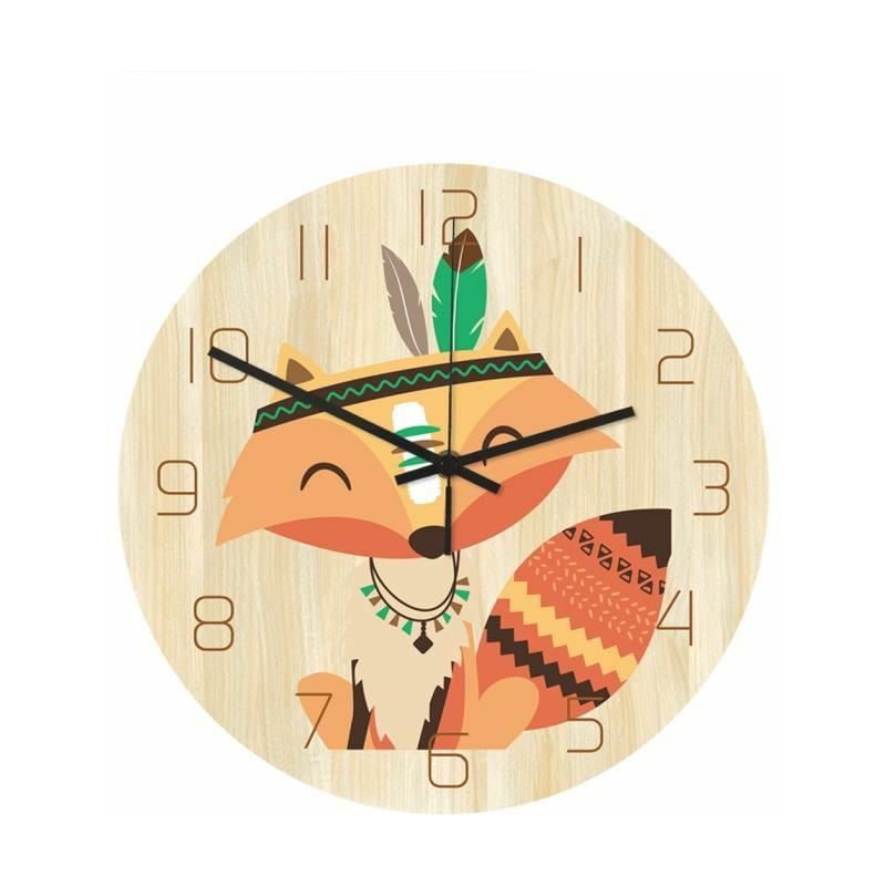 L&h-cfcahl - Horloge Animale de Bande Dessinée Horloge Murale Silencieuse Pendule Horloge Acrylique pour Bureau Pour les animaux de compagnie