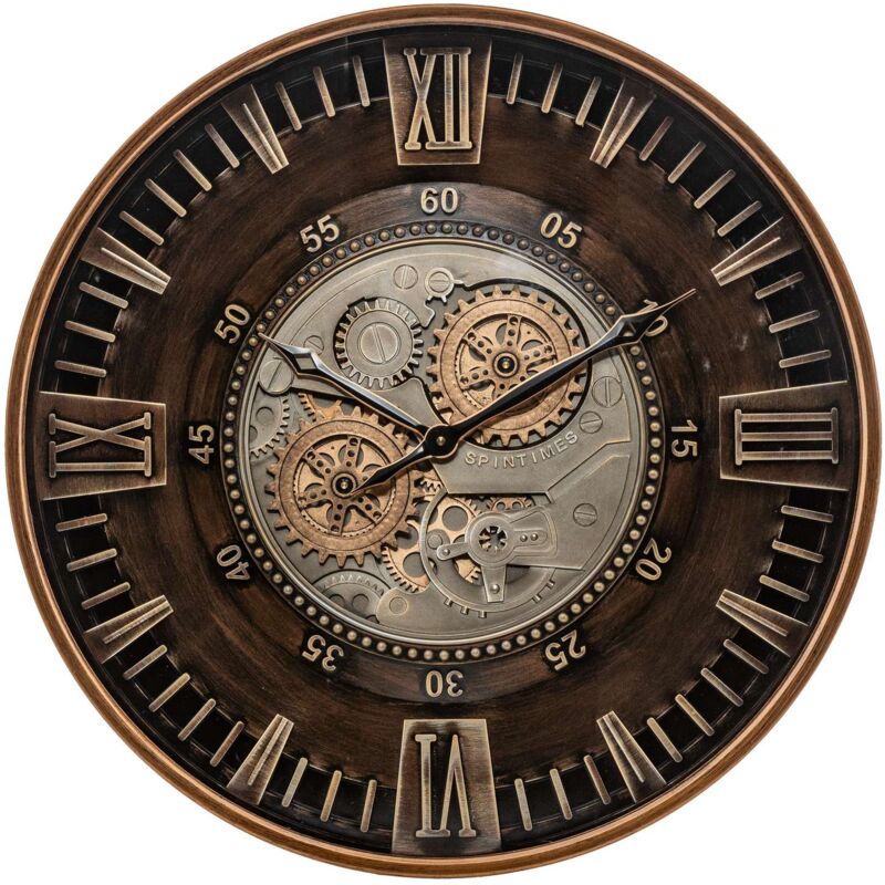 Horloge avec mécanisme en métal