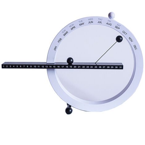 Horloge boule magnétique créative, nouveauté, calendrier mural perpétuel, décoration pour la maison, Style européen, ornements pour salon et chambre à coucher, 2022,white black