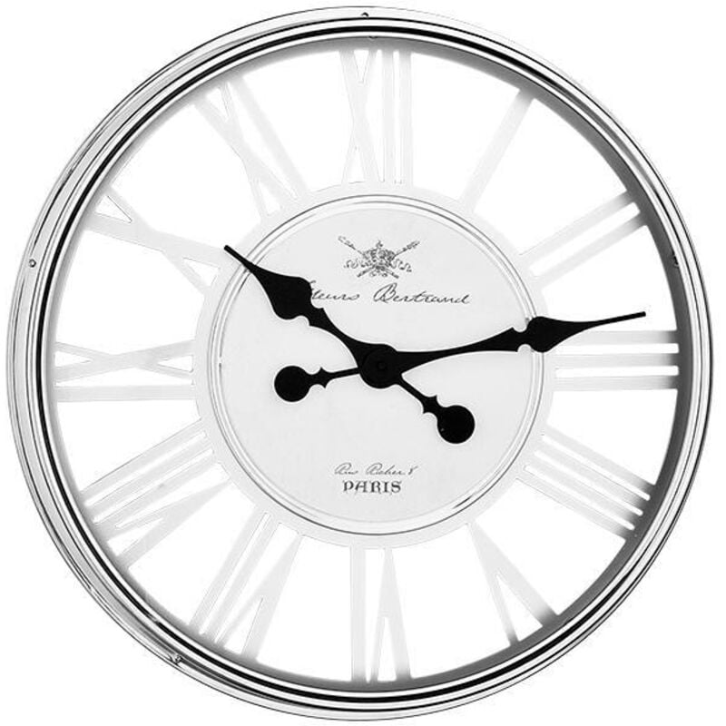 Horloge chrome ajourée 56cm