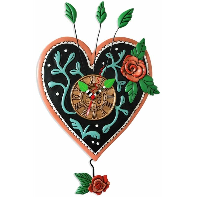 Enesco - Horloge Coeur conçue par l'artiste Michelle Allen