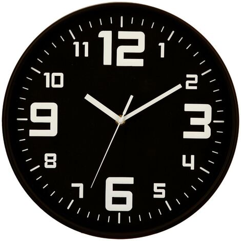 Horloge couleur noire 30cm