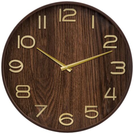 Horloge D55 Ivana bois foncé Atmosphera