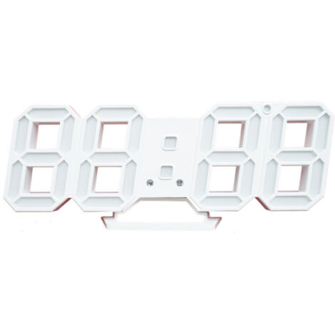 Horloge d'Alarme Numérique Nordique Murale Suspendue de Table Snooze Calendrier et Thermomètre Électronique