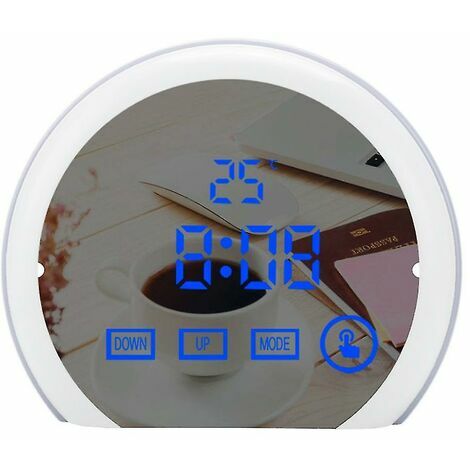 Horloge de bureau de projection de réveil numérique, horloge électronique créative A