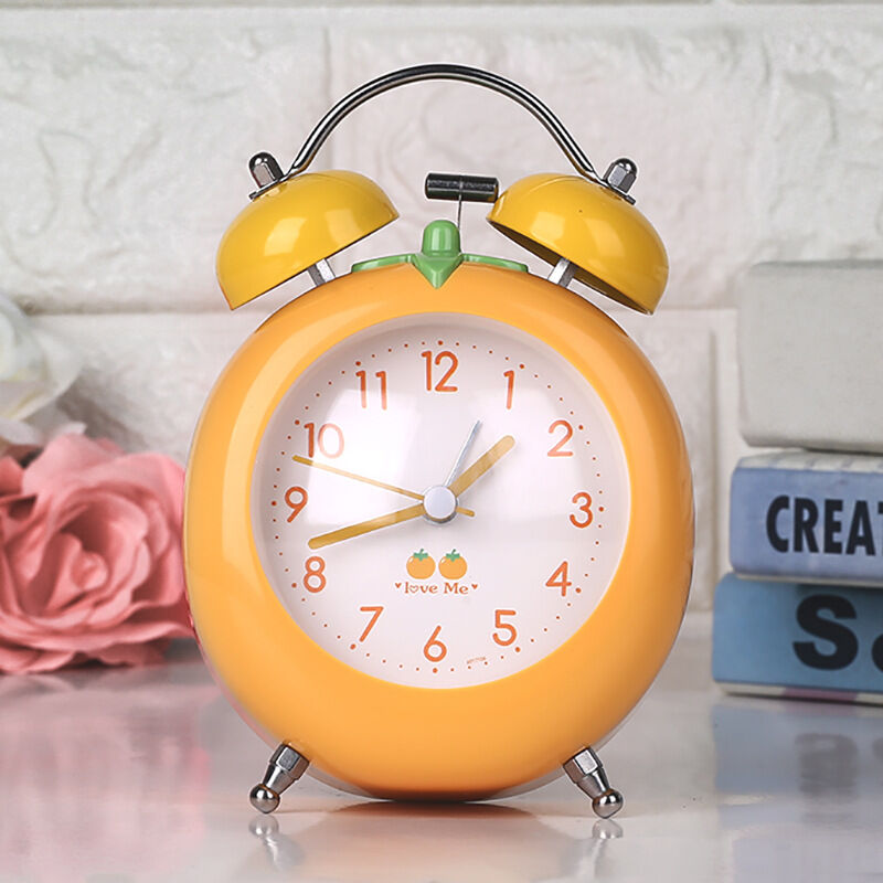 Horloge de bureau numérique Horloge de conception de tomate Horloge d'apparence de dessin animé Horloge de voyage abs Décoration de dessin animé