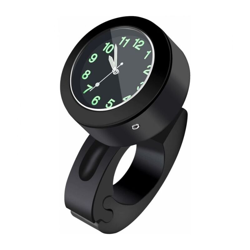 Horloge De Montage sur Guidon étanche Montre Guidon De Vélo De Moto Universelle 7/8in -1in Glow Watch Montre De Moto Universelle Guidon De Moto