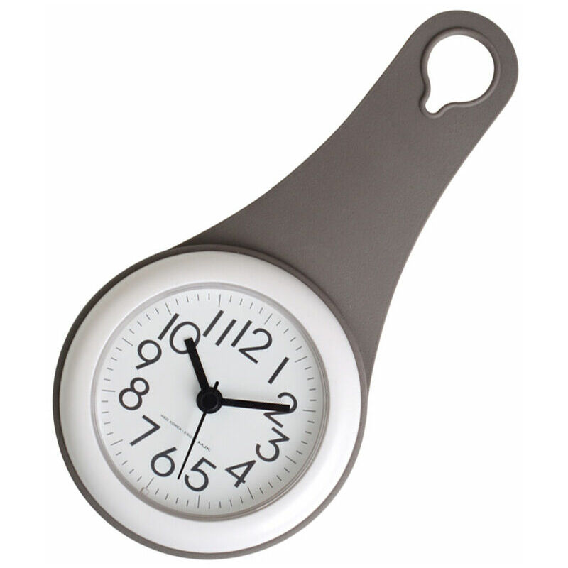 Horloge de salle de bain simple, cuisine, horloge à ventouse domestique étanche et silencieuse