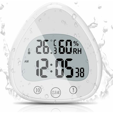 Horloge de salle de bain waterproof blanc mytime bath - RETIF