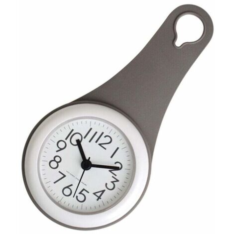 Horloge de salle de bain simple, cuisine, horloge à ventouse domestique étanche et silencieuse