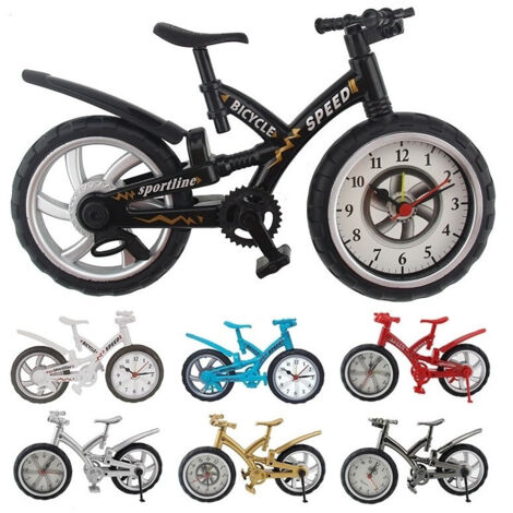 Horloge De Table Forme Bicyclette Alarme Analogique Maison Bureau