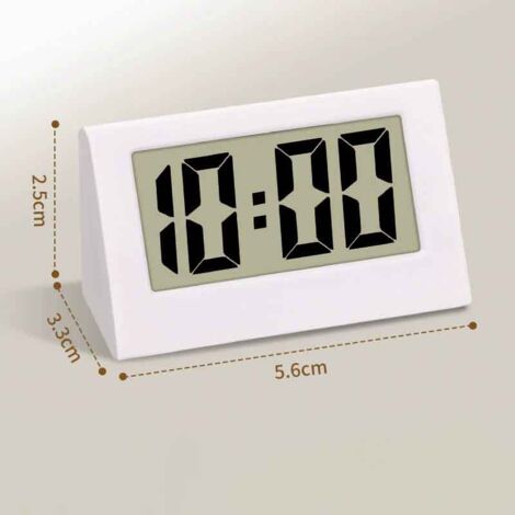 Horloge de voyage numérique miniature, horloge numérique miniature, horloge numérique à piles, horloge électronique numérique à LED