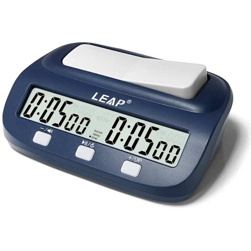Lifcausal - Horloge d'échecs leap Horloge d'échecs numérique Horloge d'échecs professionnelle avec bonus de temps et fonctions de retard
