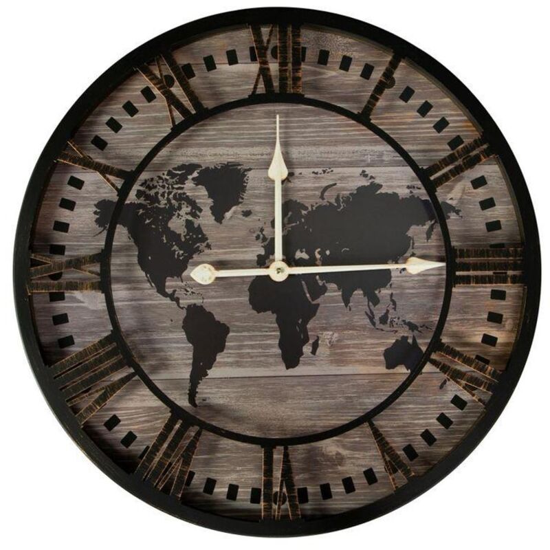 Horloge Décorative 04 60 X 5 X 60 Cm Noir