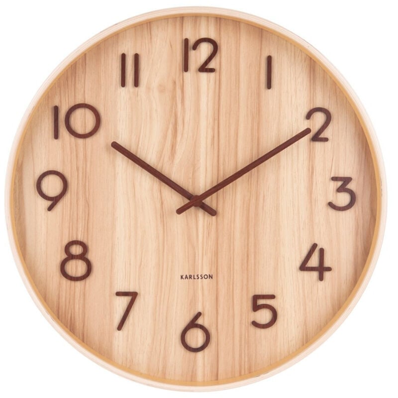 Horloge en bois Pure 40 cm