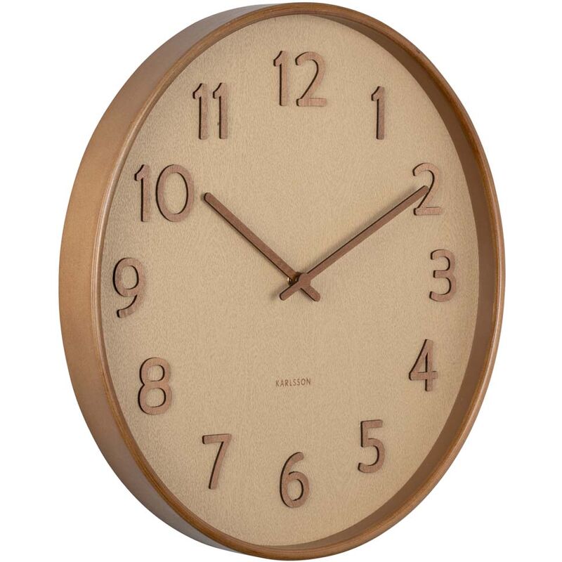 Horloge ronde en bois Pure grain 40 cm