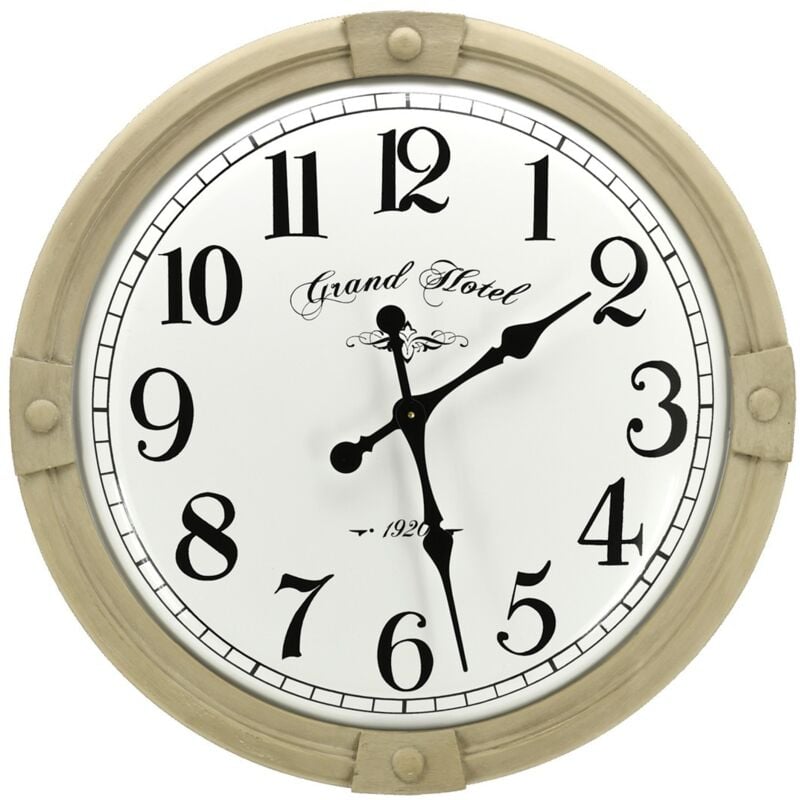 Horloge en métal Grand Hôtel