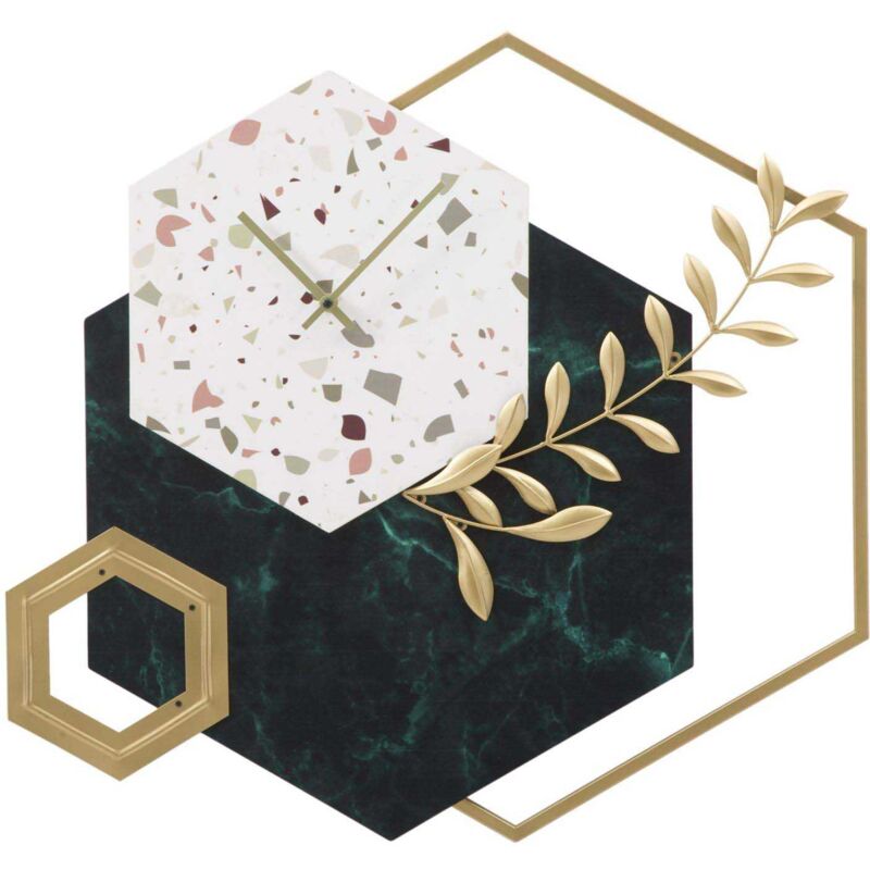 Horloge en métal Hexagon 62 x 4.5 x 62 cm