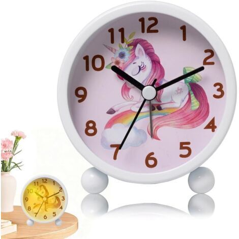 Horloge Enfant,Reveil Enfant Educatif Jour/Nuit-Utilisé pour et Apprendre à Temps-Reveil Educatif avec Lumière,pour Les Chambres D‘Enfants,Rappels D’Apprentissage(Farbe/C)
