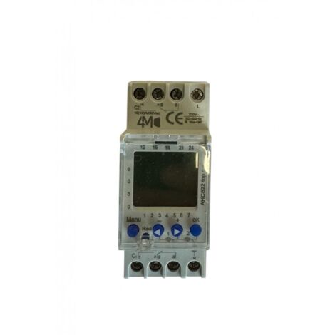Horloge hebdomadaire 230v 2 contacts