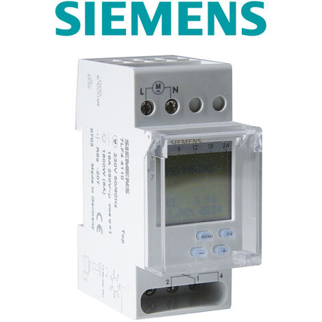Horloge hebdomadaire digitale automatique 2 modules - SIEMENS - SIEMENS