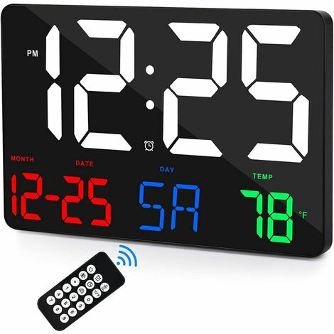 Bodbii Smart Réveil Multi Fonction Electronic Student Mute LCD Lumineux Chambre à Coucher Simple de Petite Horloge numériques 