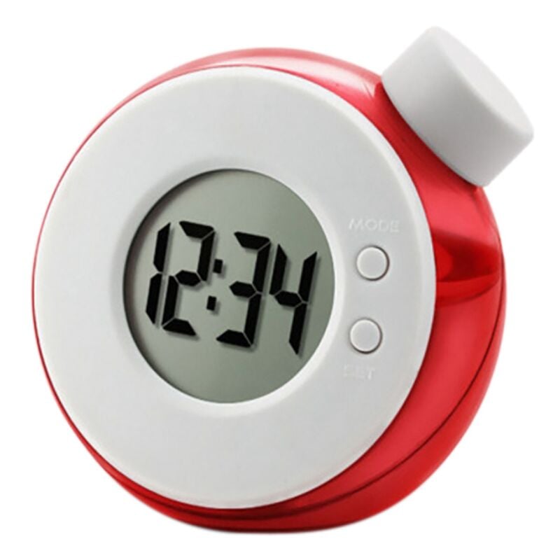Horloge Hydraulique Intelligente pour Enfants Chambre Bureau éLéMents d' Horloge de Bureau NuméRique Muet avec Calendrier-Rouge
