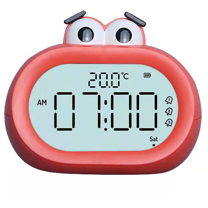 Horloge, joli réveil numérique de style simple, horloge led pour chambre à coucher, horloge de bureau électronique/bureau, chambre à