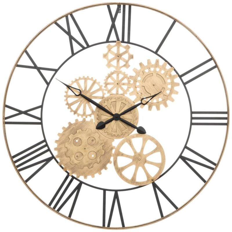 Atmosphera - Horloge Isae doré D90cm créateur d'intérieur