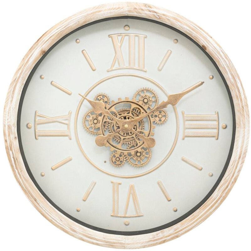 Atmosphera - Horloge Sonika beige D49,5cm créateur d'intérieur