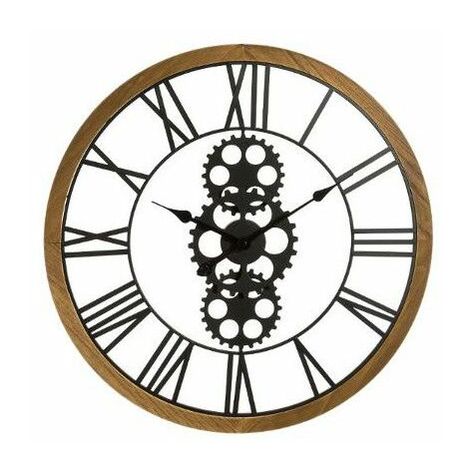 Horloge mécanique - D 70 cm - Noir - Livraison gratuite - Noir