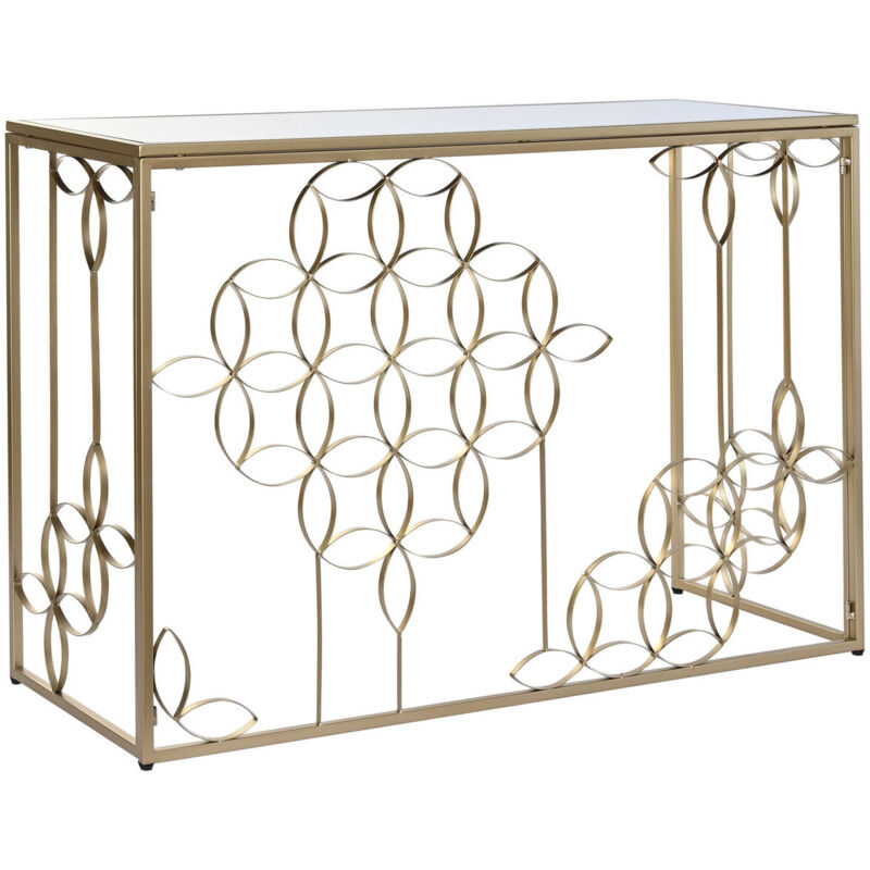 Console Métal Miroir 120X40X80 Doré