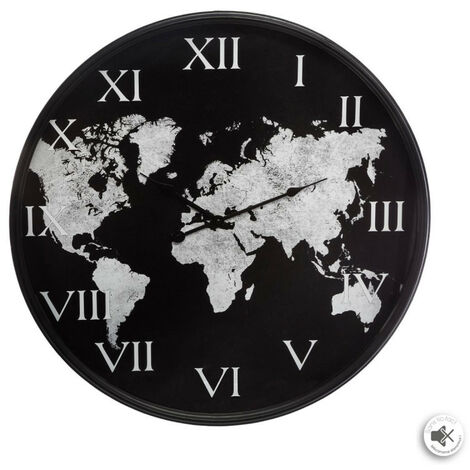 Horloge Monde métal D57 Atmosphera