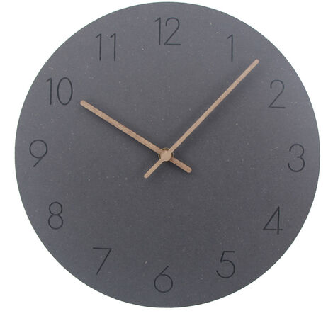 Achat Solid Mini - Horloge murale en bois massif avec mouvement à quartz -  Chêne cérusé - Blanc en gros