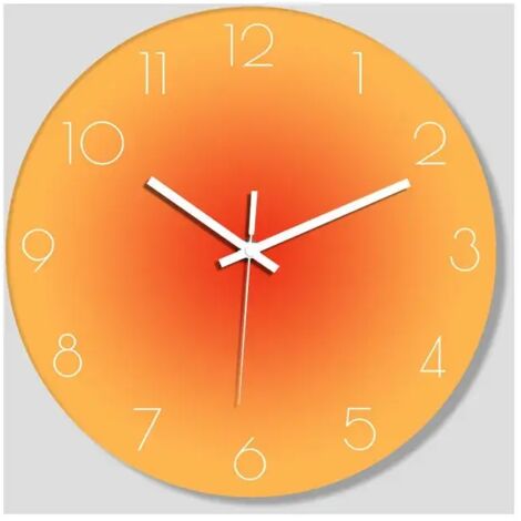 Horloge Murale 30 Cm Horloge Murale Silencieuse À Quartz Moderne Avec Chiffres Arabes Horloges Murales Sans Tic-Tac Accessoires