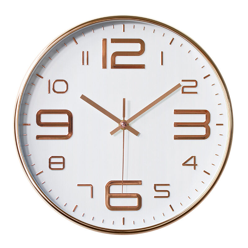 Fei Yu - Horloge murale 30 cm sans tic-tac, horloge murale silencieuse à quartz