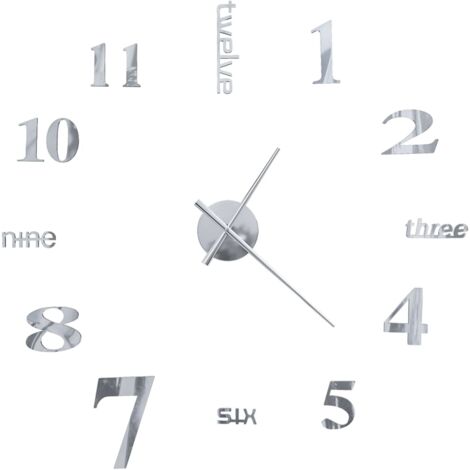 vidaXL Horloge Murale 3D Décoration Maison Salon Bureau Chambre Multicolore