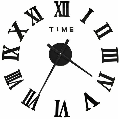 vidaXL Horloge Murale 3D Design Moderne Décorative Analogique Multicolore