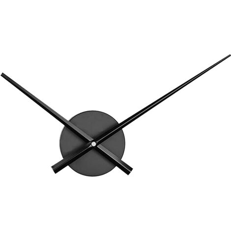 Horloge murale 3D mains horloge pour bureau et maison Art Decor Quartz horloge mouvement mécanisme accessoires, noir