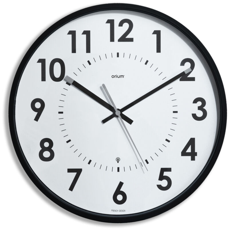 Orium - Horloge radio contrôlée Abylis Ø30cm - Noir