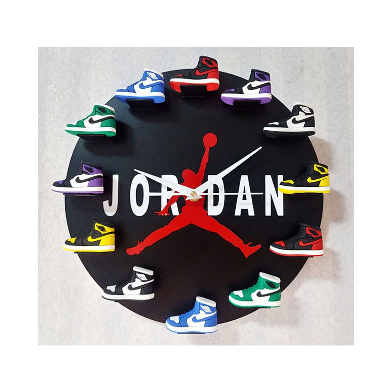 Ikodm - Horloge murale AJ1-12 30 cm, horloge à cadran, pour la maison, salon, chambre à coucher, bureau, décoration de bar café