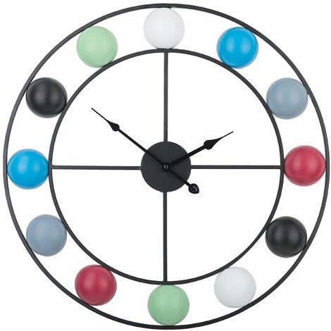 Multicolore Horloge Murale Mini Flip