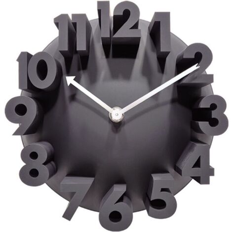 Horloge Murale Bois 10pouces,Horloge Murale Silencieuse,Moderne Silencieuse Pendule Murale,Ronde Murale Horloge Facile à Lire,Horloge Murale Ronde pour Décor Chambre Cuisine Domicile Salon Bureau(Noir