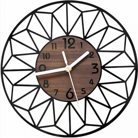Horloge Murale Silencieuse En Aluminium Aspect Doré - 40 Cm, Horloge Métal Élégante Sans Tic-Tac Pour Salon, Bureau Et Chambre