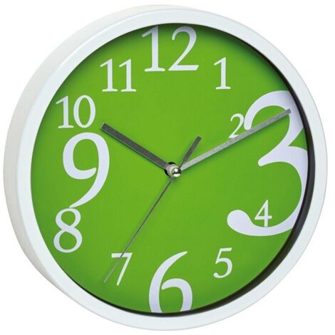 HORLOGE MURALE CADRAN VERT - 20 CM