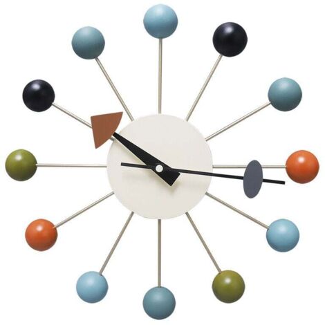 Horloge murale Candy - Horloge murale de restaurant Horloge à boule Creative Nordic Simple Mute Watch