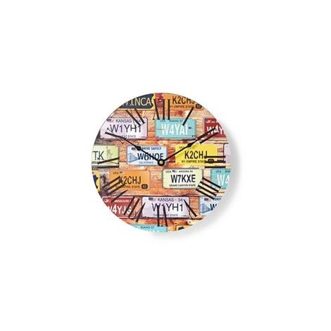 HORLOGE MURALE CIRCULAIRE | 30 CM DE DIAMÈTRE | THÈME DU VOYAGE NEDIS