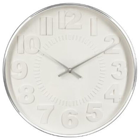 Horloge Murale "Contemporain" 40cm Argent